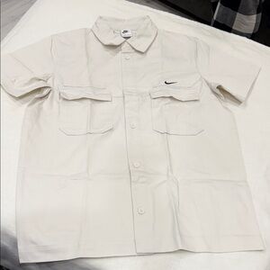 Nike Off-White Button-Up Shirt
